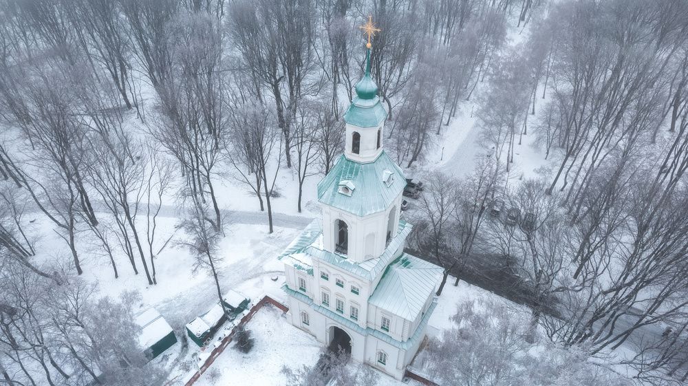 Богородицкий дворец зимой