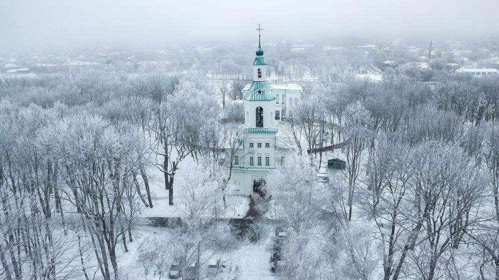 Богородицкий дворец зимой