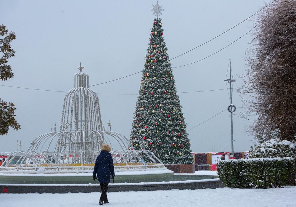 Снег в Ялте