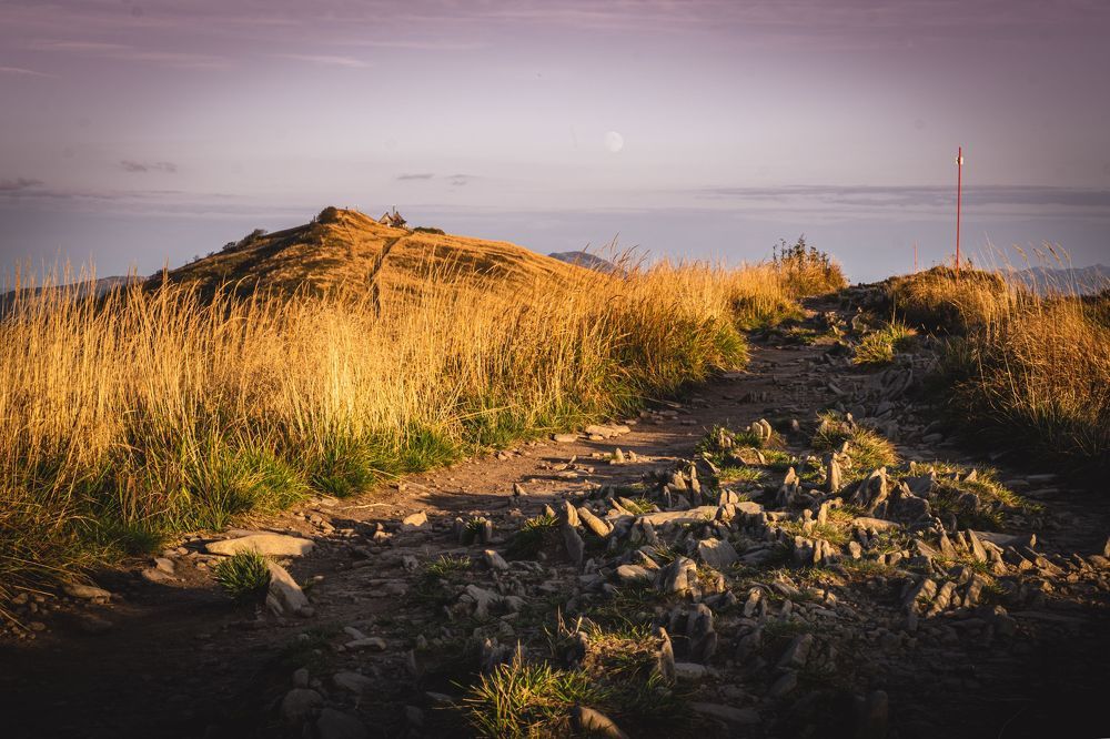 Sunset in the Bieszczady Mountains