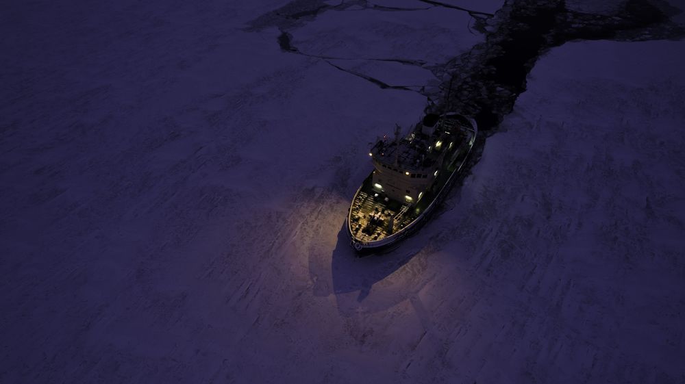 Through the ice