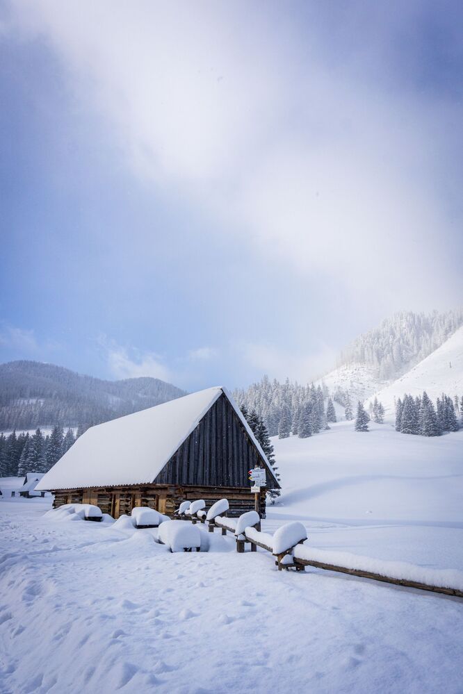 Snowy valley
