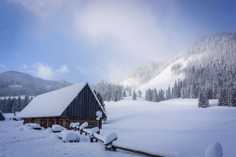 Snowy valley