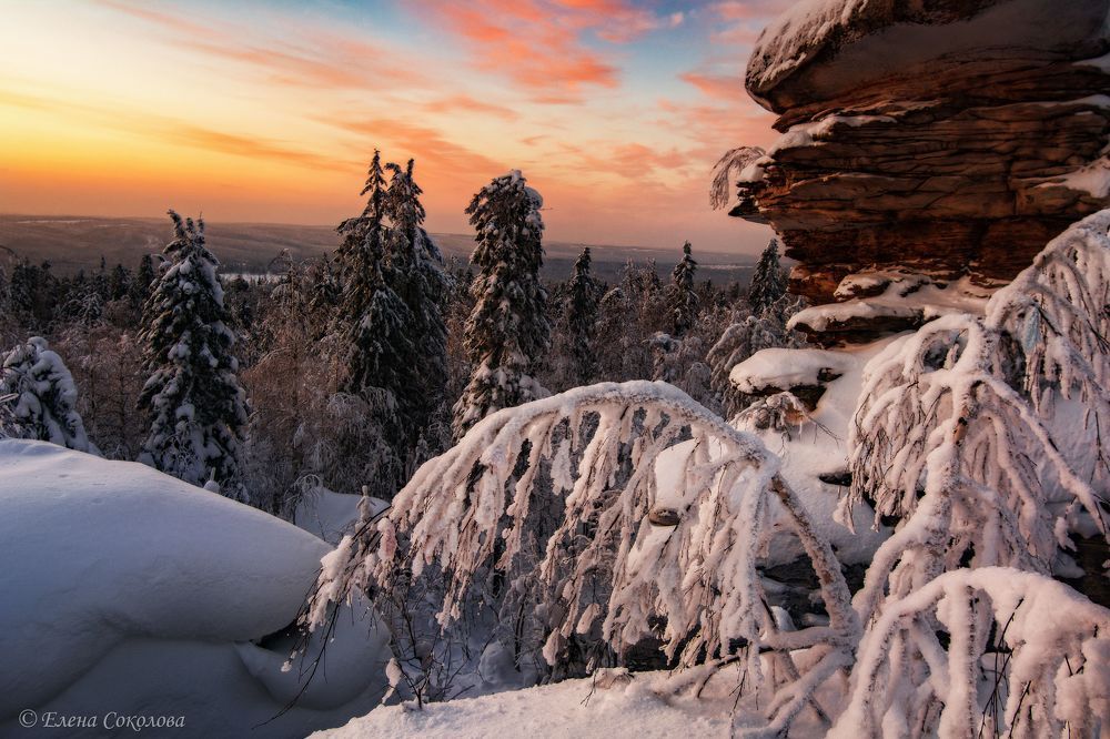 Краски зимнего заката