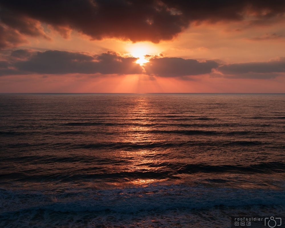 Tel Aviv sea sunsets