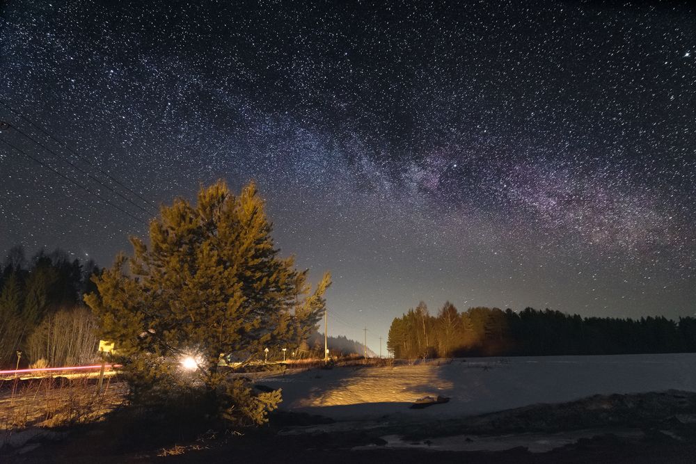 Весеннее ночное небо