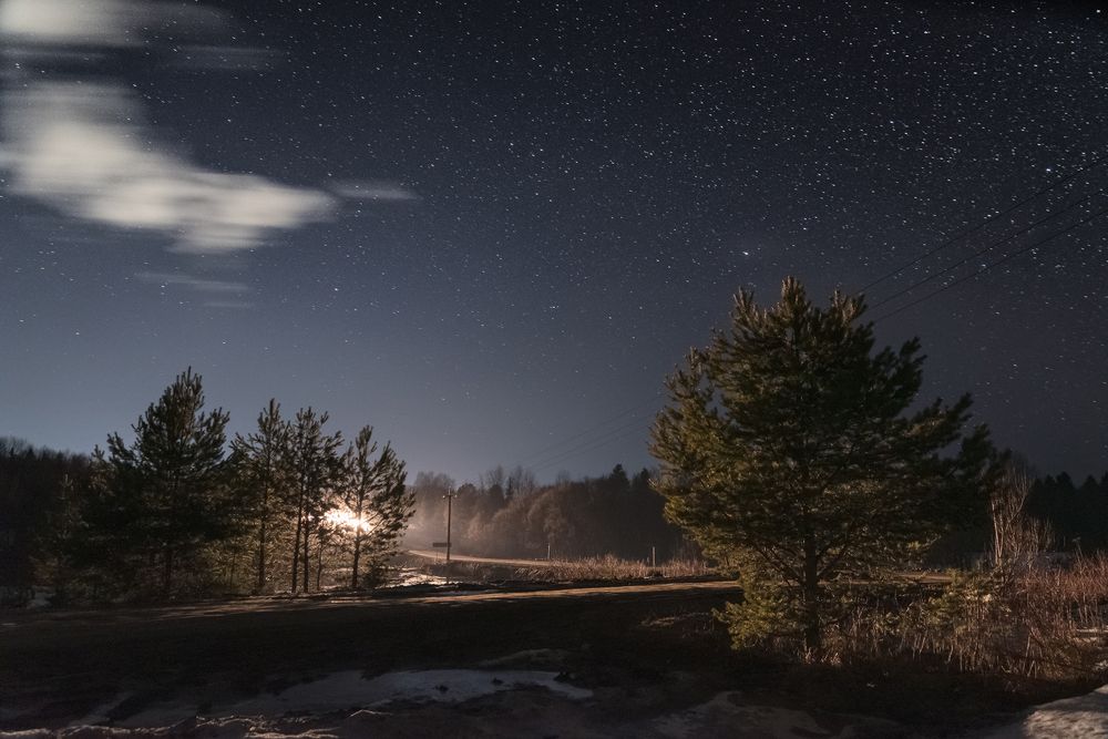 Весеннее ночное небо