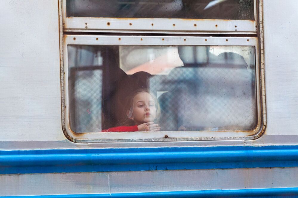 Rescue of children from Ukraine. Przemyśl, Poladn 27/02/2022