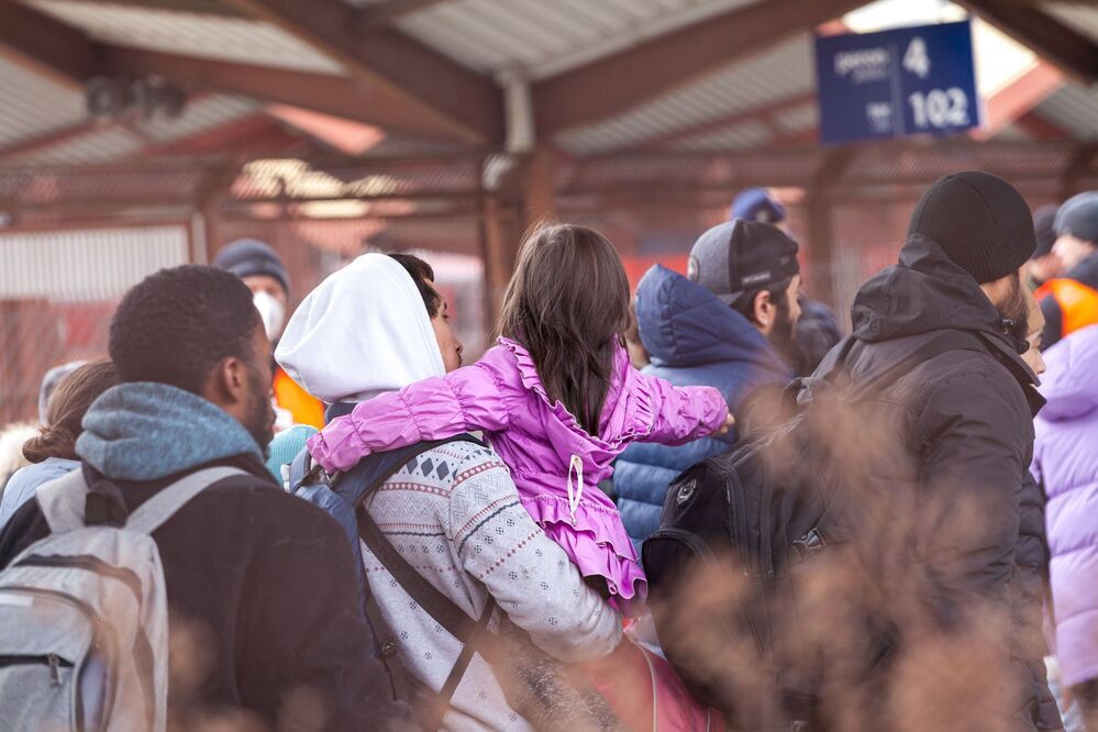 Rescue of children from Ukraine. Przemyśl, Poladn 27/02/2022