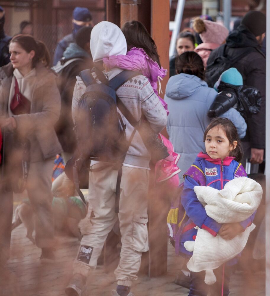 Rescue of children from Ukraine. Przemyśl, Poladn 27/02/2022