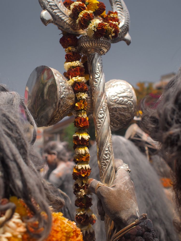 Holi celebration at cremation 