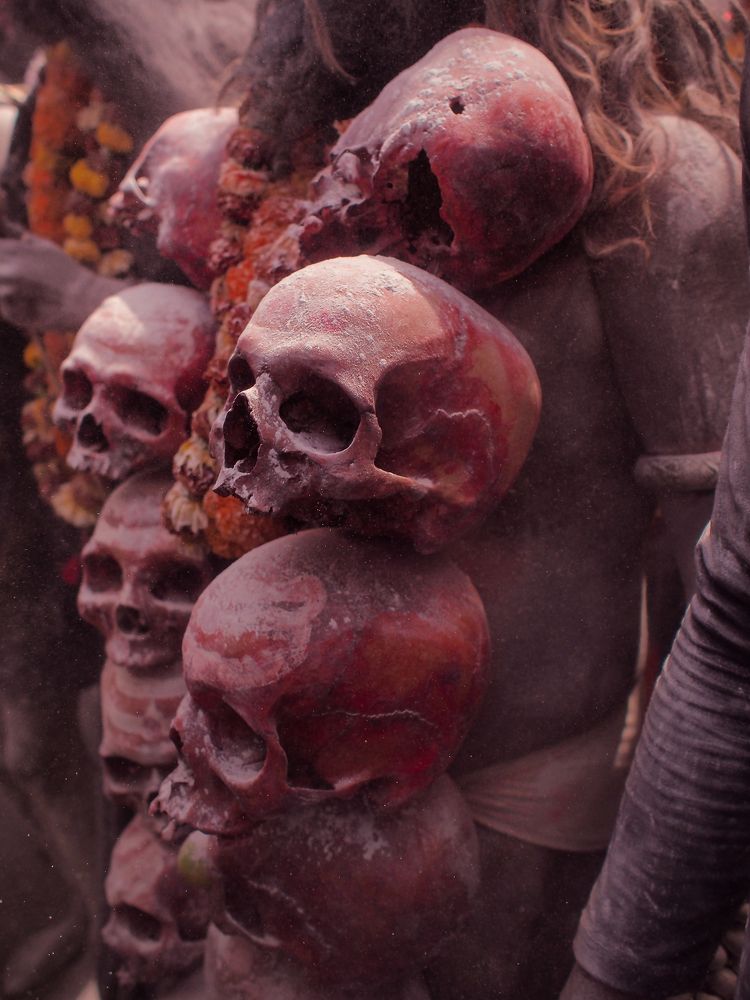 Holi celebration at cremation 
