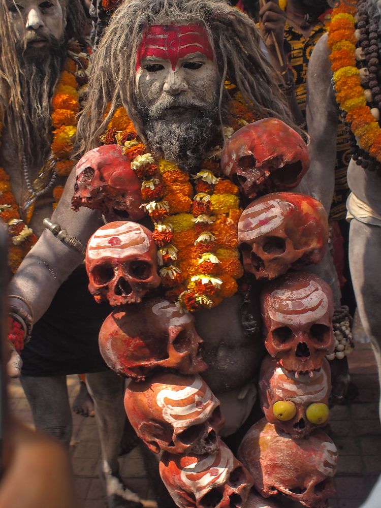 Holi celebration at cremation 
