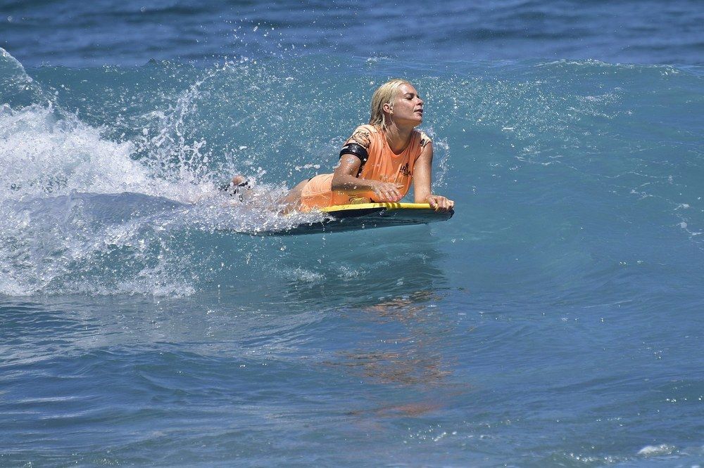 Surfer on the island of Tenerife