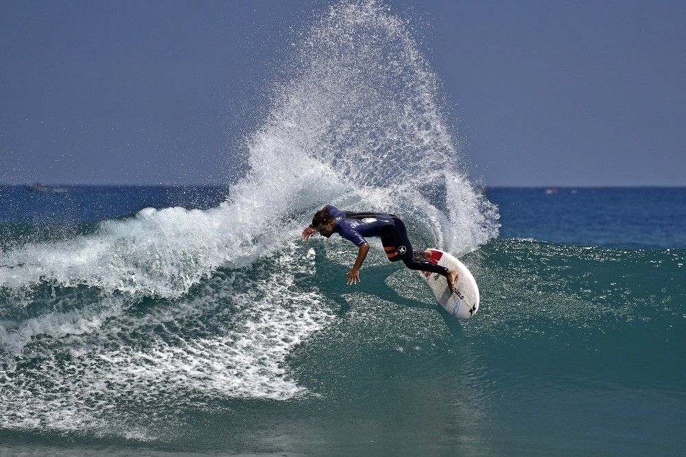 Surfer on the island of Tenerife