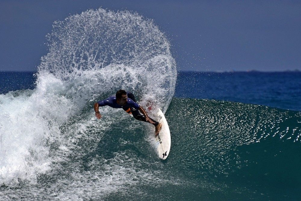 Surfer on the island of Tenerife