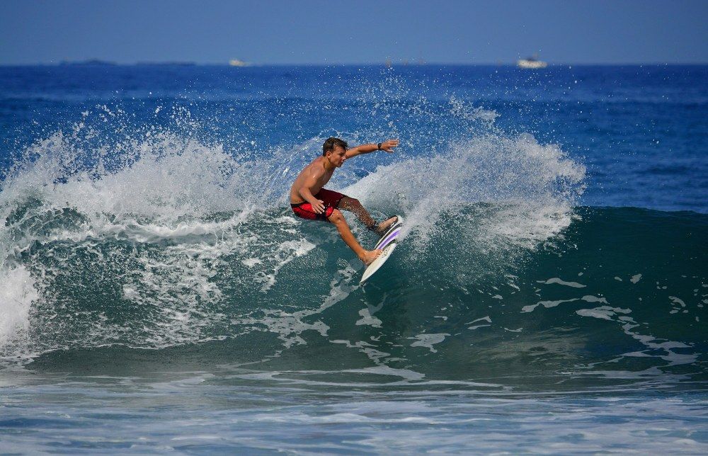 Surfer on the island of Tenerife