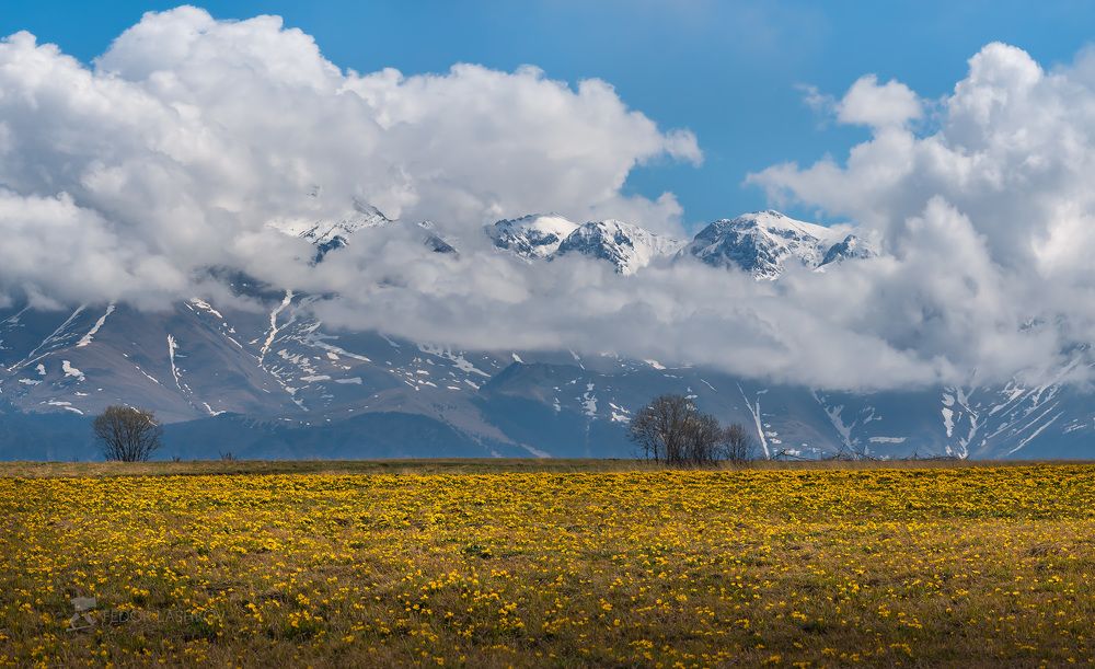 Майский рассвет в горах