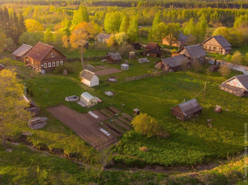 Тихий вечер в деревне