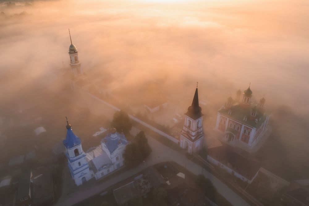 Белевский монастрырь на рассвете