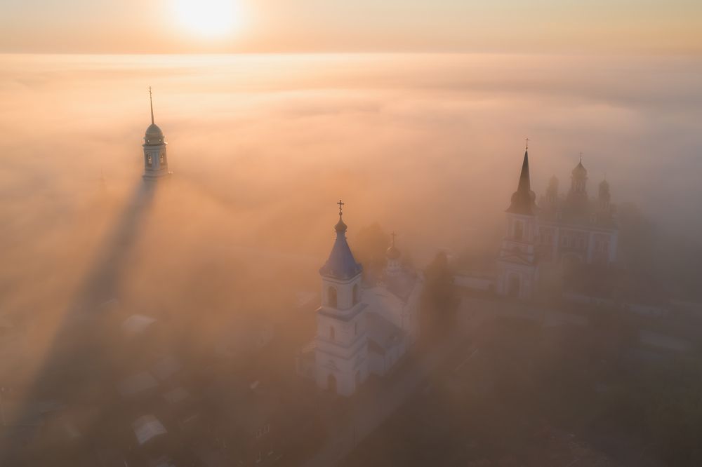 Белевский монастрырь на рассвете