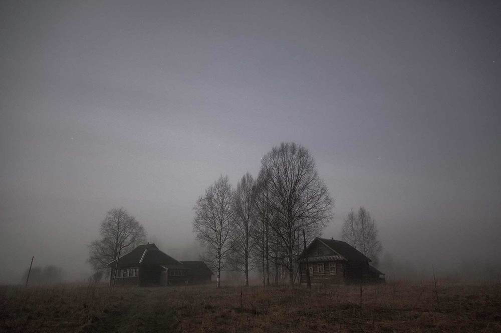 Деревня в тумане