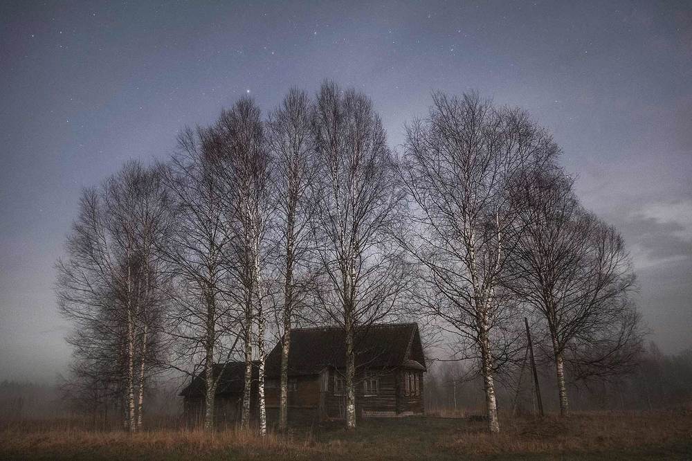 Деревня в тумане