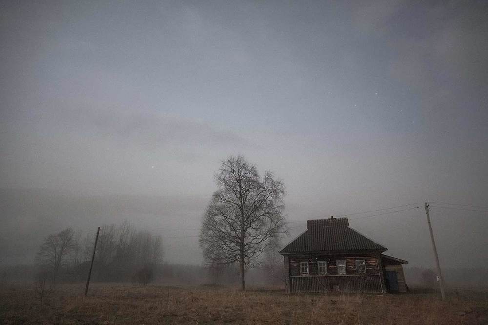 Деревня в тумане