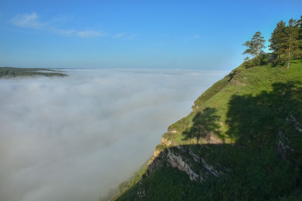 Катунские утёсы в тумане