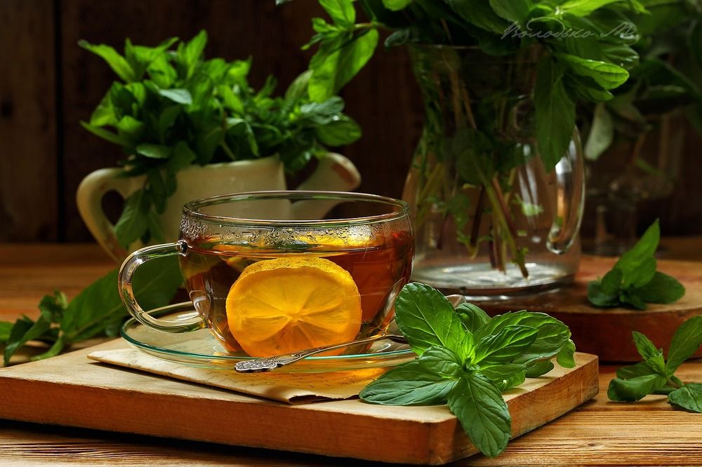 Чай с мятой и лимоном
