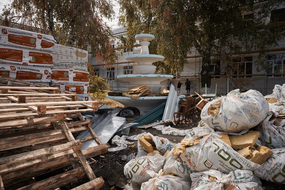 Башкирия восстанавливает школу им. генерала Шаймуратова в г. Петровском, ЛНР
