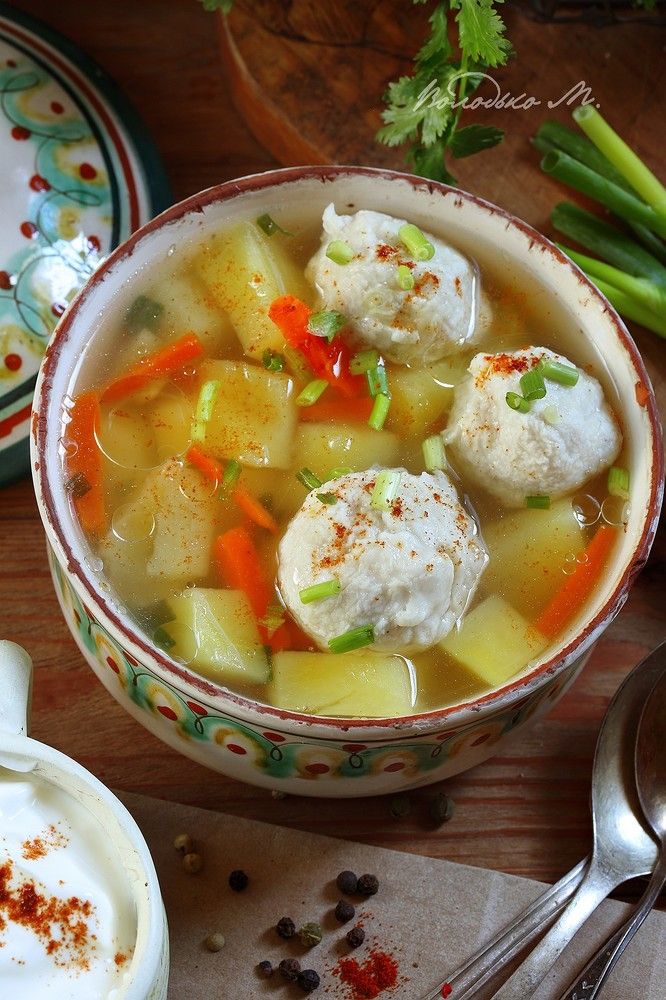 Суп с фрикадельками