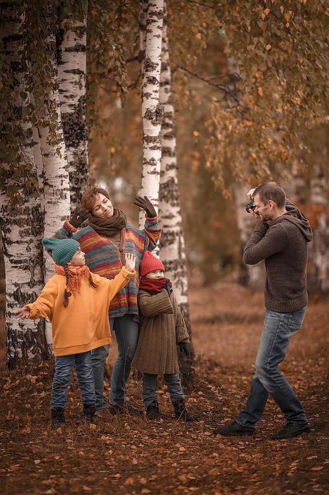 Осенняя фотопрогулка Агаты и Ульяны