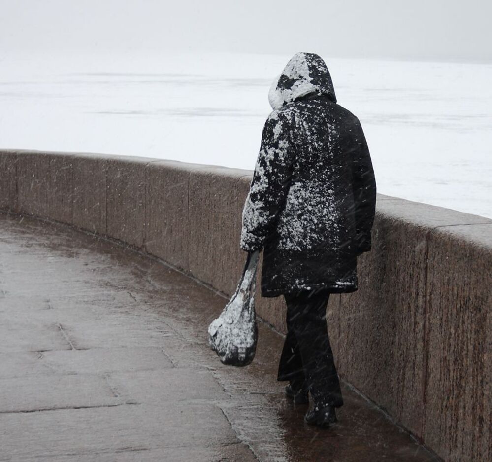 снегопад в апреле