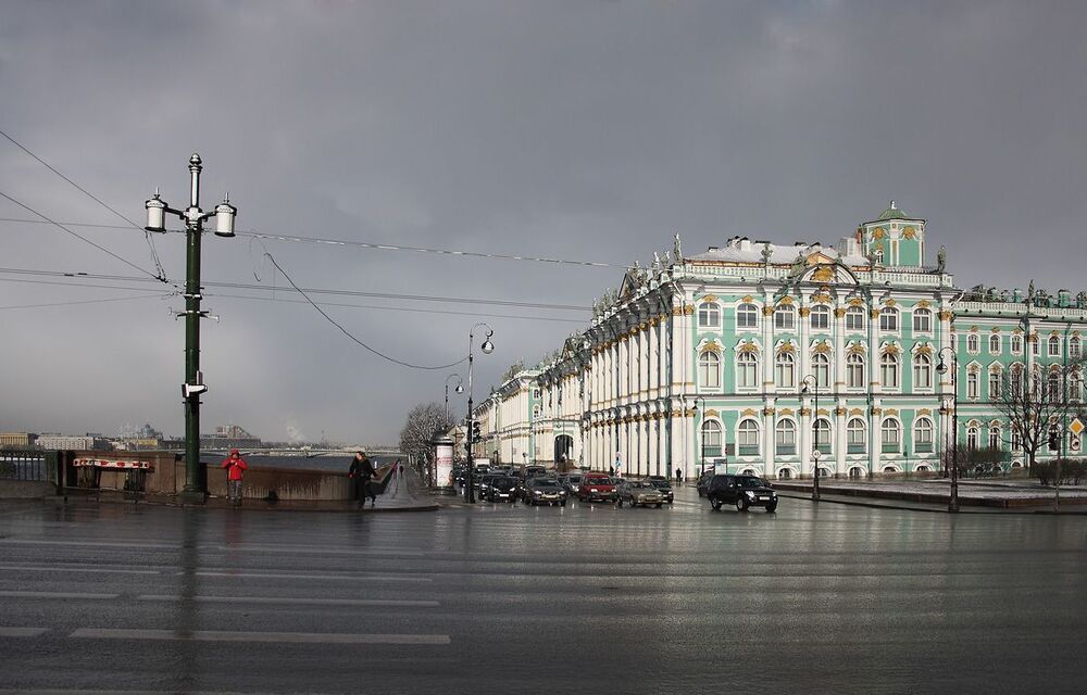 снегопад в апреле