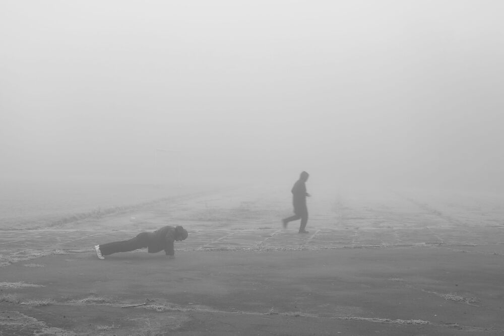 В тумане
