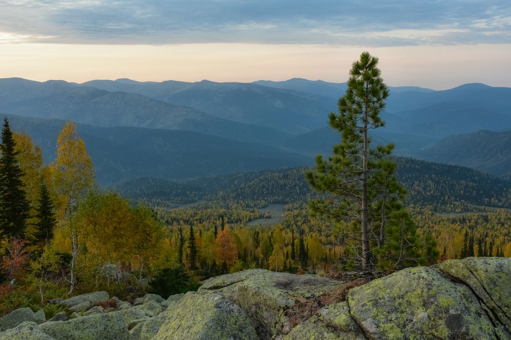 Осеннее утро на Кузнецком Алатау