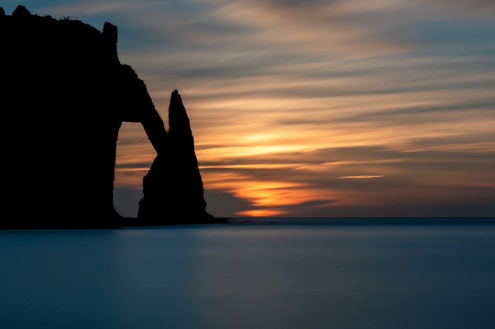Sunset in Etretat