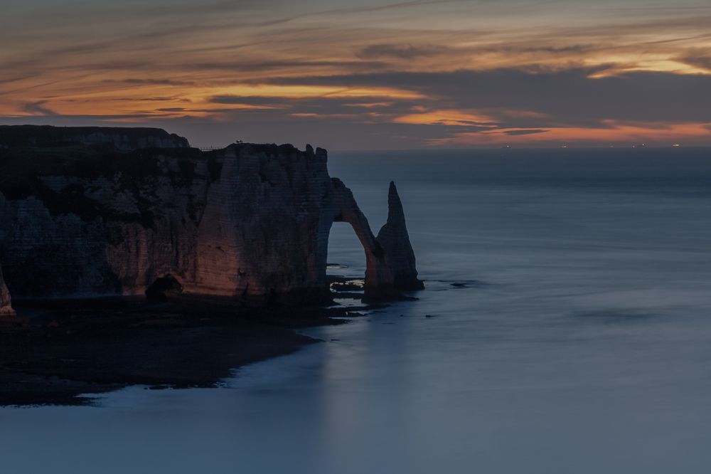 Sunset in Etretat