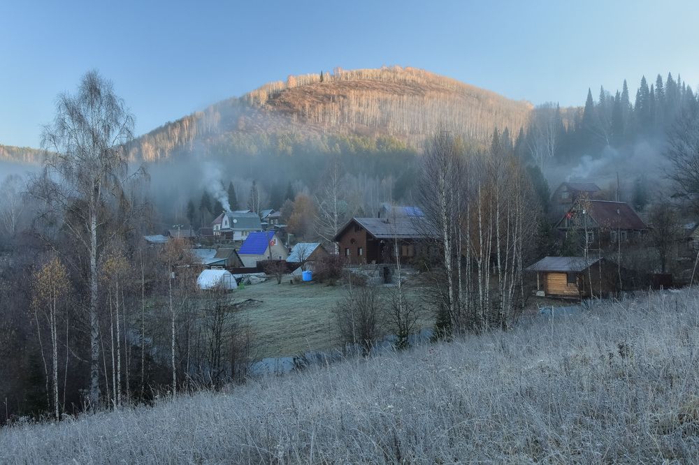 Октябрьское морозное утро