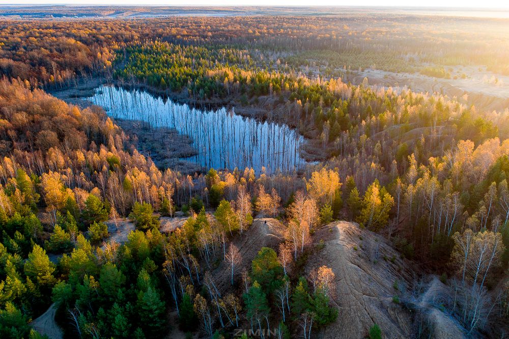 Мёртвое озеро. Карьеры под Суворовом.