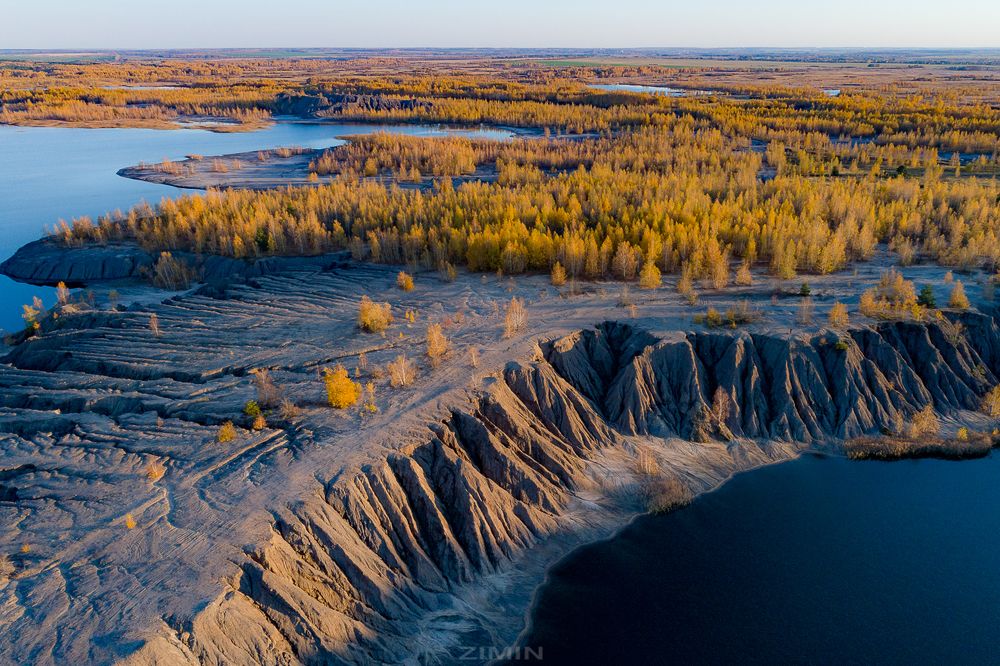 Карьеры Кимовского разреза. Тульская область.