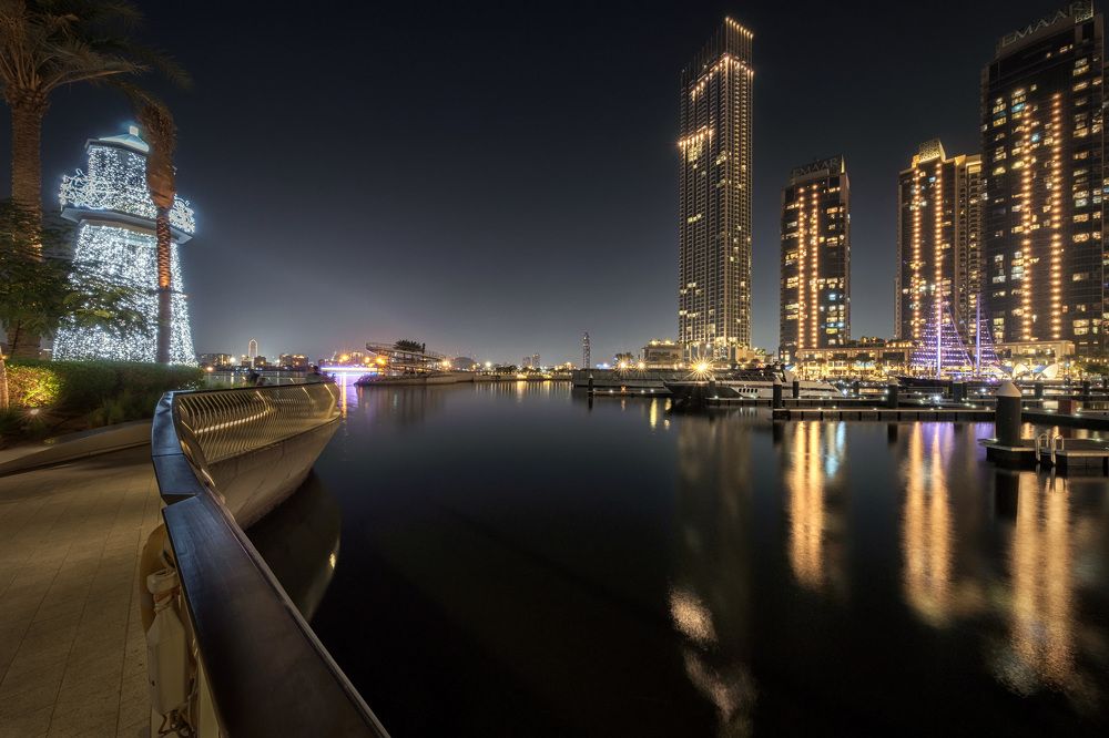 Dubai Creek Harbor Views Night