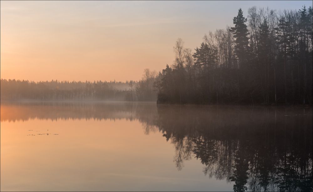 Утренние дали озера