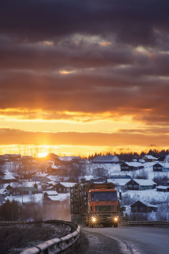 Весеннее солнце в селе