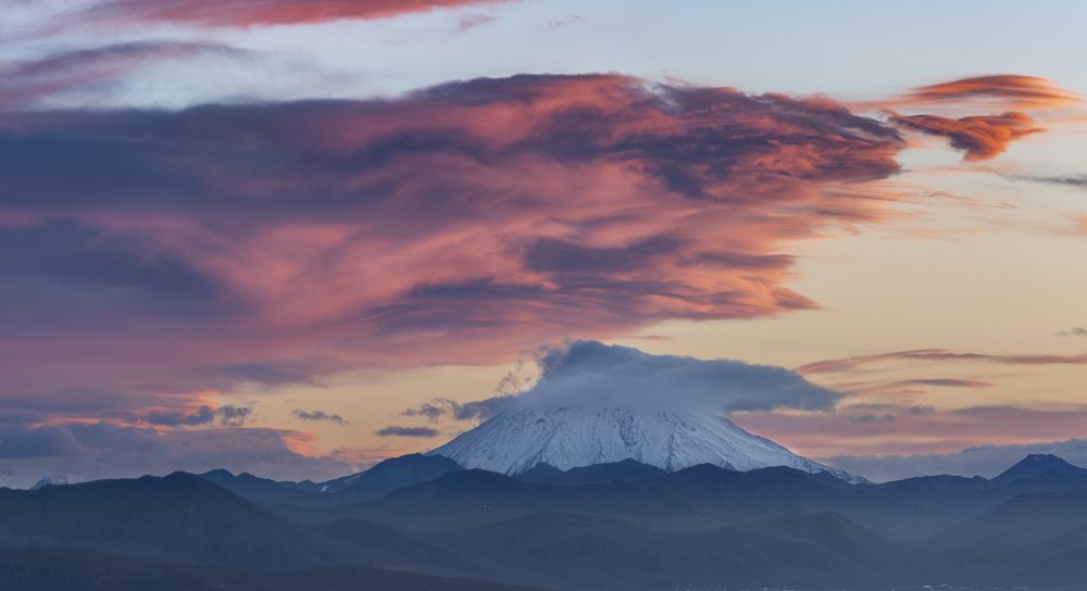 Камчатка, закатные вихри