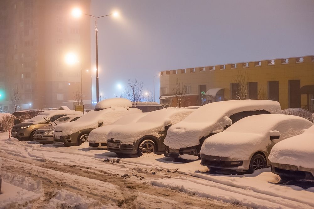Снежное утро