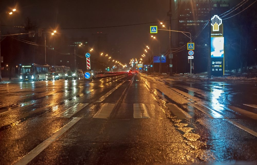 Утром по Москве в декабре