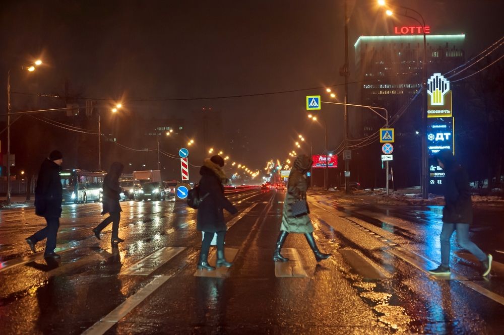 Утром по Москве в декабре