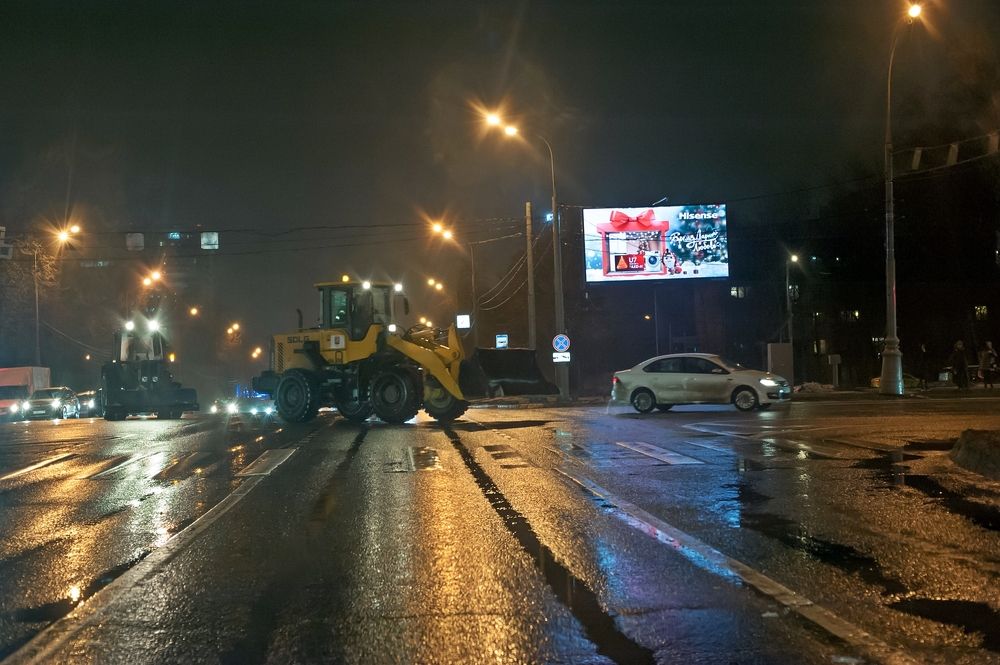 Утром по Москве в декабре
